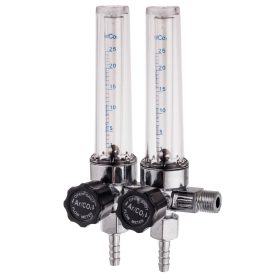   Dupla Rotaméter Ar/CO₂ Gázáramlás-mérő Hegesztéshez és Akvarisztikához