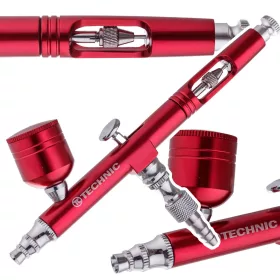 TC Technic AB-140 Red Kétfunkciós Aerográf, 0,3 mm