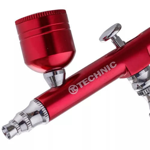 TC Technic AB-140 Red Kétfunkciós Aerográf, 0,3 mm