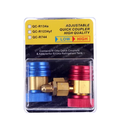 R134A autóklíma gyorscsatlakozó készlet (HP + LP, 2 db)