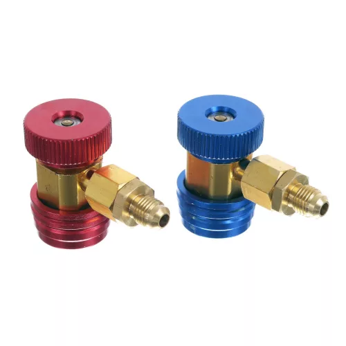 R134A autóklíma gyorscsatlakozó készlet (HP + LP, 2 db)
