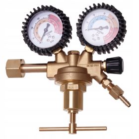 Nitrogén Palackreduktor 40 bar, Két Manométerrel