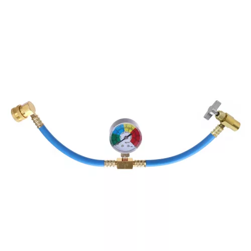 R134a klímatöltő tömlő manométerrel (LP port)