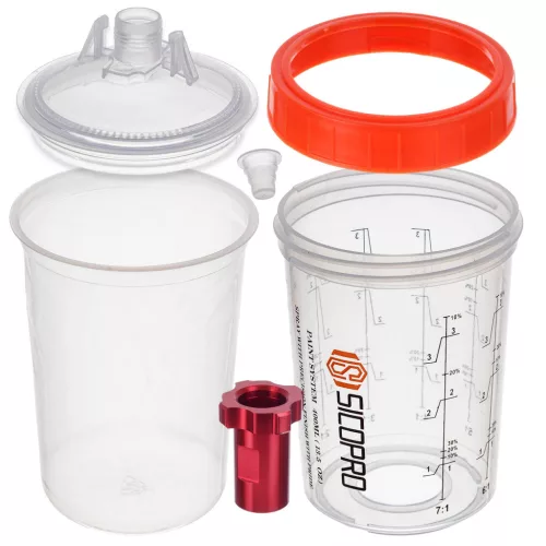PPS Festékkeverő Rendszer Készlet Adapterrel (400 ml)