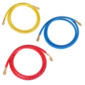   Professzionális klíma töltőcső készlet R134A / R1234YF rendszerekhez (3 db, 1/4" SAE)