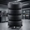 Kerékszállító kocsi és tároló platform 250 kg