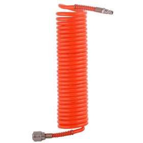   Pneumatikus Spiráltömlő 15m, 6,5x10mm, 10 bar Kompresszorhoz