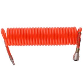   Pneumatikus Spiráltömlő 15m, 8x12mm, 10 bar, Gyorscsatlakozóval