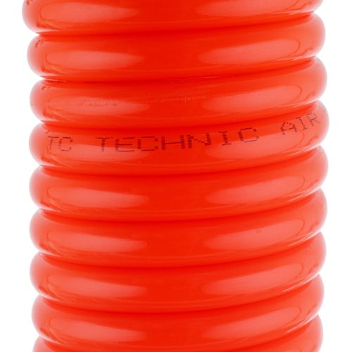 20m Pneumatikus Spiráltömlő 8x12mm PE 10 bar Gyorscsatlakozóval