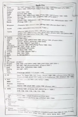 LT-A1025 Hűtőrendszer Tömítettség Vizsgáló Készlet, 14 részes