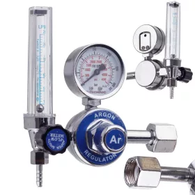 Argon és CO2 gázreduktor rotaméterrel és manométerrel
