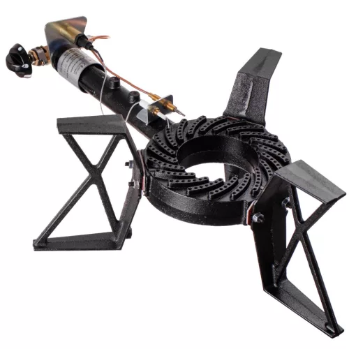 De Luxe Öntöttvas Gáztűzhely, gázzsámoly 7,5 kW Termoelemes (Project03 Powerfire 3)