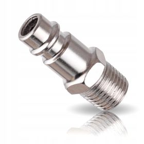   Nikkelezett Pneumatikus Gyorscsatlakozó Dugó 1/4" Külső Menettel