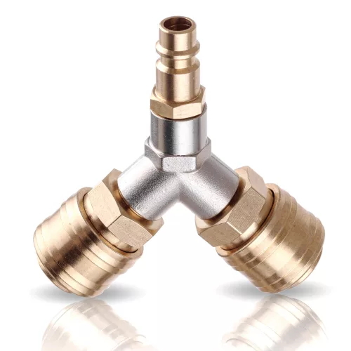 Pneumatikus Gyorscsatlakozó Készlet T-idommal, 1/4", 16 bar, TYP-26