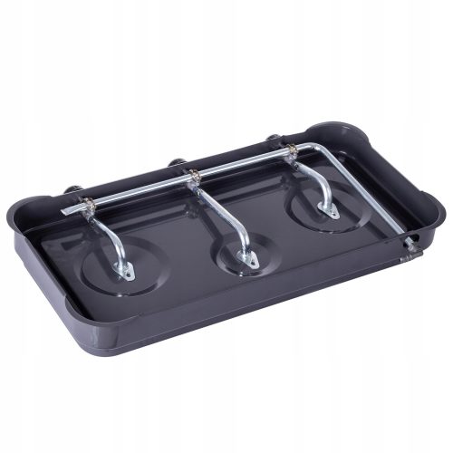 Hordozható 3 égős gázfőzőlap szélfogó fedéllel és bekötőszettel, 5.5 kW