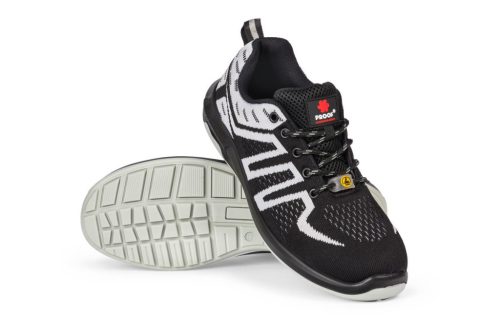 KAPS5 ESD S1 Szürke Textil Munkavédelmi Cipő Acél Orrmerevítővel