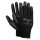 Fekete Poliuretán Munkakesztyű, 9-es méret