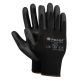 Fekete Poliuretán Munkakesztyű, 9-es méret