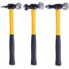 Technic HD-100 7 darabos autó karosszéria javító készlet, üvegszálas nyelű kalapácsokkal, szénszálas nyelekkel