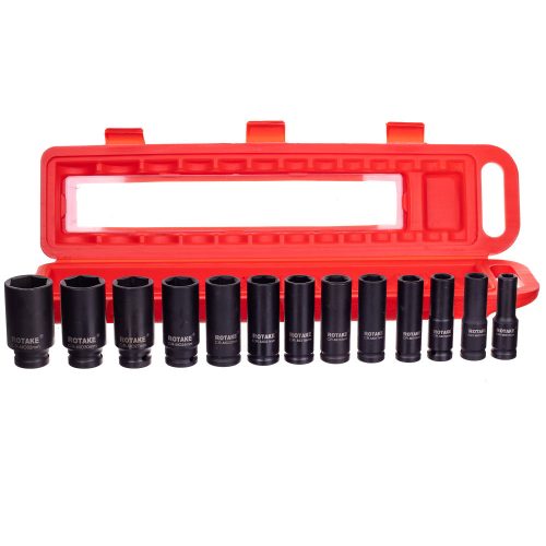 Gépi Dugókulcs Készlet 1/2", 13 részes, 10-32mm, Króm-Vanádium