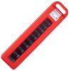 RT-013K 13 darabos Króm-vanádium acél (CRV) dugókulcs készlet pneumatikus ütvecsavarozókhoz tokban, 1/2"-os csatlakozás, 10-32 mm