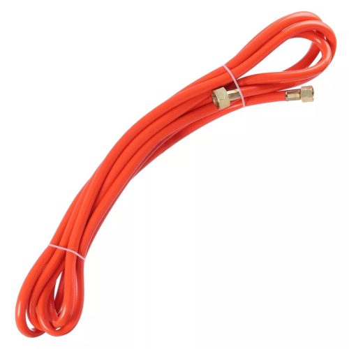 Propán/Bután Gáztömlő - 5 m Hosszú, 11 kg-os Palackhoz, 3/8" - W21.8x1/4" Balmenetes Csatlakozással