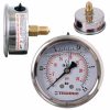 TC Technic Glicerines Nyomásmérő Óra/Manométer, 63 mm, 1/4" Hátsó Csatlakozás, 0-2,5 Bar