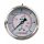 TC Technic glicerines nyomásmérő óra - 63 mm, 1/4" hátsó csatlakozás, 0-600 Bar