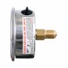 TC Technic glicerines nyomásmérő óra - 63 mm, 1/4" hátsó csatlakozás, 0-600 Bar