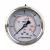TC Technic Glicerines Nyomásmérő Óra - 63 mm, 1/4" Hátsó Csatlakozás, 0–1000 Bar