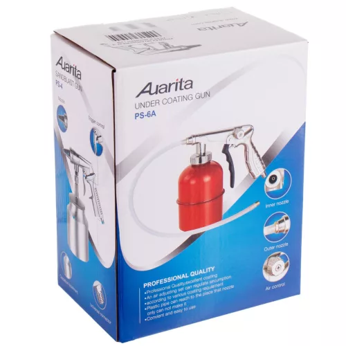 Auarita PS-6A Alvázvédő Pisztoly Készlet, 2 Fúvókával, 15 bar