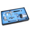Professzionális Airbrush Készlet 3 Fúvókával, 2 Tartállyal és Gyorscsatlakozóval - TC Technic HS-34KT
