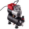 Airbrush Kompresszor 3 Literes Tartállyal HATÉKONY 30-35 l/perc Teljesítményű, Reduktorral és Szűrővel - TC Technic 666B2