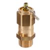 Biztonsági szelep kompresszorhoz - 1/4" menetes csatlakozó, 12 bár, sárgaréz anyag, 2888 l/perc átfolyás - Air Tek