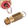 Biztonsági szelep kompresszorhoz, 1/2" menetes csatlakozással, maximális nyomás: 8 Bar, sárgaréz kivitel, átfolyás: 5525 l/perc - Air Tek