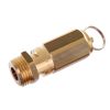 Biztonsági szelep kompresszorhoz, 1/2" menetes csatlakozással, maximális nyomás: 8 Bar, sárgaréz kivitel, átfolyás: 5525 l/perc - Air Tek