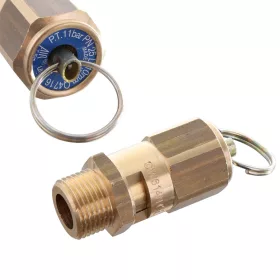   Sárgaréz Biztonsági Szelep Kompresszorhoz 3/8" 11 bar