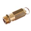 Biztonsági Szelep Kompresszorokhoz, 1/2" Menetes Csatlakozással, 12 Bar, Sárgaréz, 8143 l/perc, CE PED Tanúsítvány - Air Tek