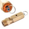 Biztonsági szelep kompresszorhoz - 3/4" menetes, 13 bar, Air Tek - Sárgaréz, 14521 l/perc átfolyás