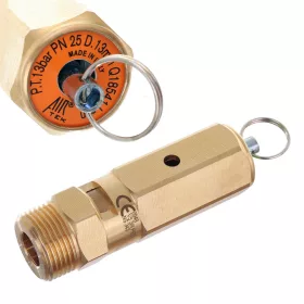   Air Tek Kompresszor Biztonsági Szelep, 3/4", 13 bar, Sárgaréz