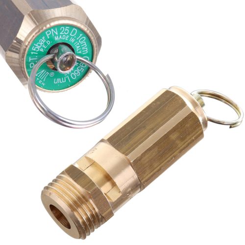 Biztonsági szelep 1/2" menetes csatlakozással 15 bar - Air Tek kompresszorokhoz