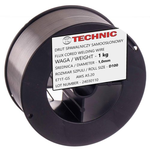 Porbeles Hegesztőhuzal 1,0 mm, 1 kg (E71T-GS) - Önvédő, Gáz Nélküli