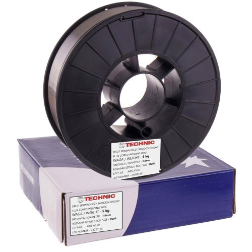1,0 mm-es, 5 kg-os Önernyőt Biztosító Hegesztőhuzal D200 Dob - E71T-GS MIG/MAG
