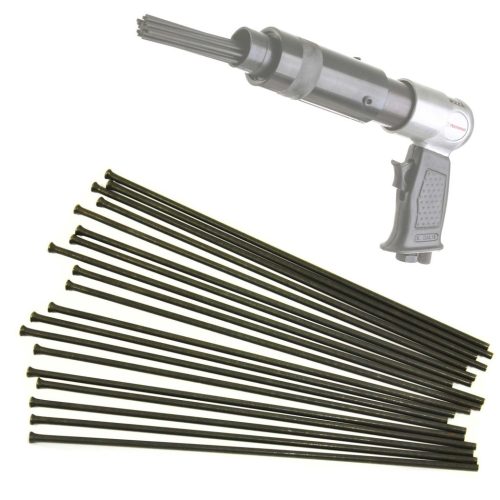 Hőkezelt Tűkészlet Pneumatikus Kalapácshoz, 19 db, 3 mm átmérő, 180 mm hosszúság