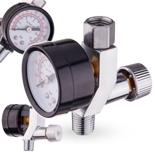 Mini Légnyomás Csökkentő Szabályozó, 1/4" Menettel, 600 l/perc Max. Légáramlással, FR-3B