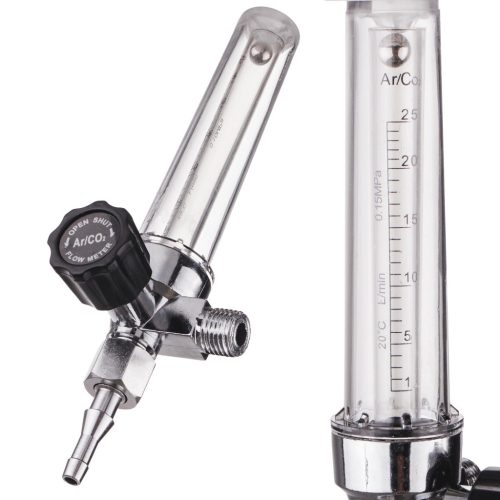 Rotaméter Egyszeres Argon/Szén-dioxid Gáznyomáscsökkentőhöz, Akváriumi Felhasználásra, 0–25 L/perc, Precíz Áramlásbeállítóval