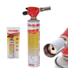   CASTOLIN 1450 Piezo Gázforrasztó Készlet, 1750 °C, 220 g Propán-Bután