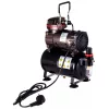 Airbrush kompresszor 3 literes tartállyal, reduktor szűrővel - olajmentes kompresszor 23l/perc teljesítménnyel (csomagolás nélküli)