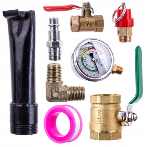 20L Gumiabroncs Felfújó Nyomástartály Nyomásmérővel és Biztonsági Szeleppel