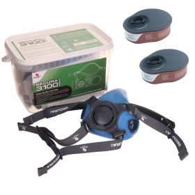 SECURA 3100 CHEM Szilikon Félálarc A2 Gázszűrőkkel